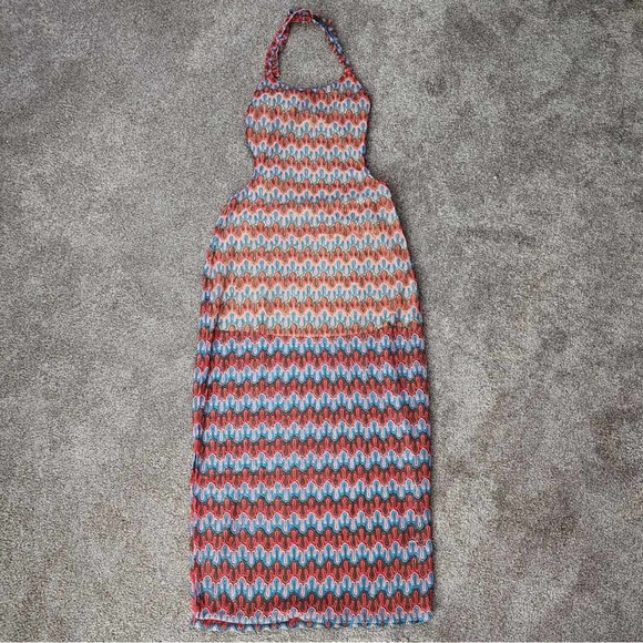 Dolls Kill Crochet Cut Out Maxi Dress 1X - Picture 4 of 11